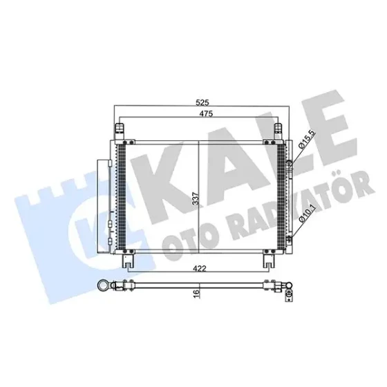 KALE Klima Radyatörü – 345305 / OEM 8846052130 ürün görseli