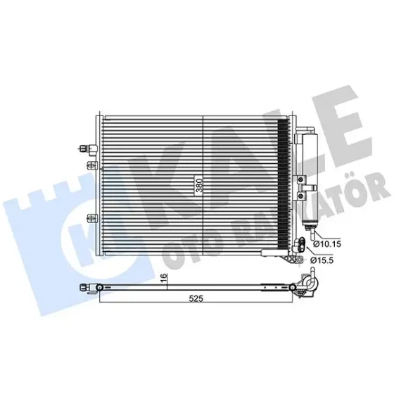 KALE Klima Radyatörü – 345310 / OEM 8200688392 ürün görseli