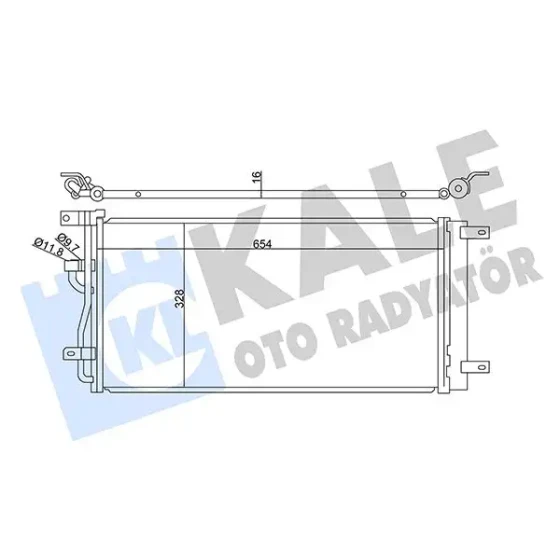 KALE Klima Radyatörü – 345325 / OEM 42458588 ürün görseli