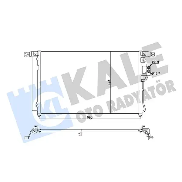 KALE Klima Radyatörü – 345440 / OEM 976062B100AS