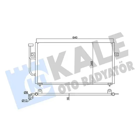 KALE Klima Radyatörü – 345595 / OEM 30897260 ürün görseli