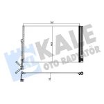 KALE Klima Radyatörü – 345605 / OEM 7P0820411B