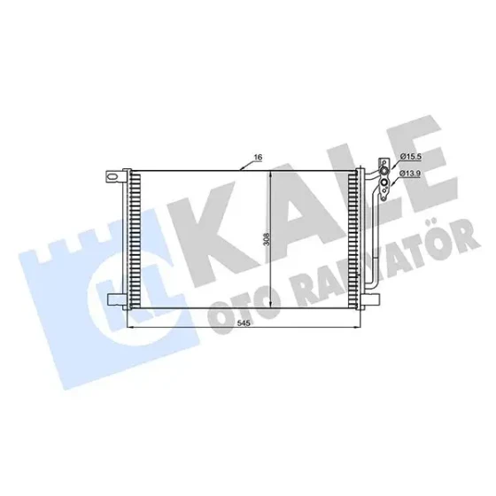 KALE Klima Radyatörü – 345615 / OEM 64538377648 ürün görseli