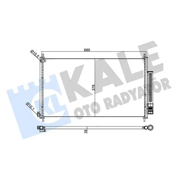 KALE Klima Radyatörü – 345720 / OEM 80110T0AA01