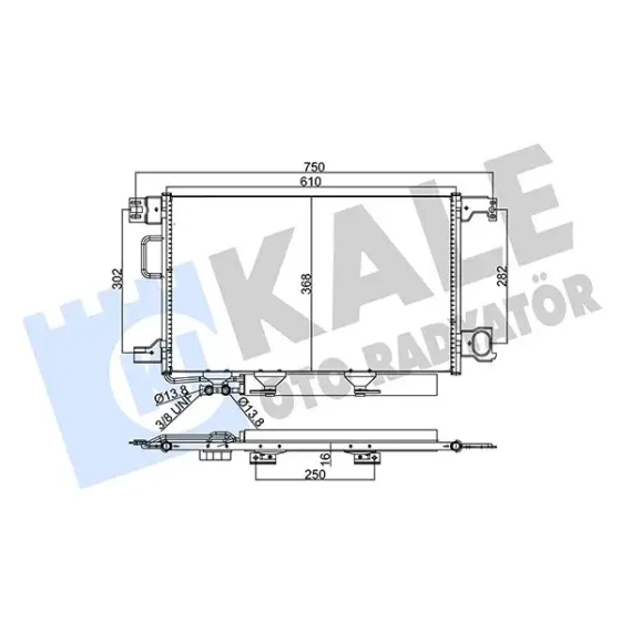 KALE Klima Radyatörü – 345755 / OEM A2035002154 ürün görseli