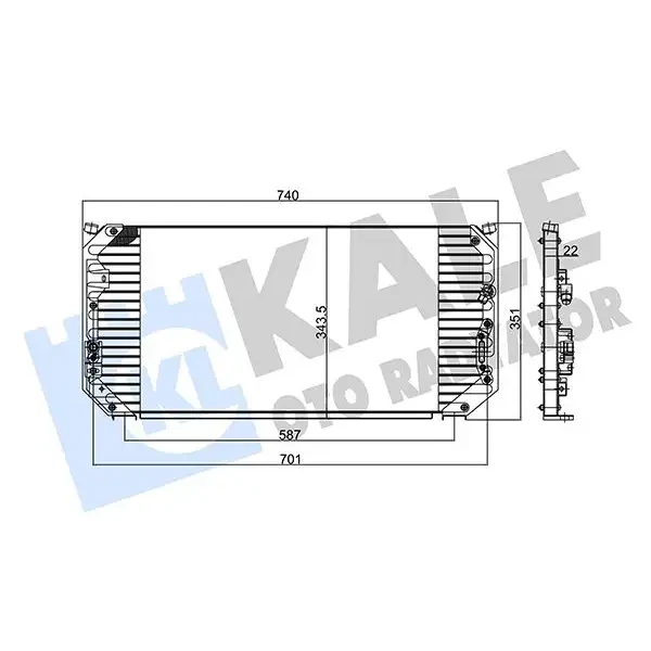 KALE Klima Radyatörü – 345820 / OEM 94855107