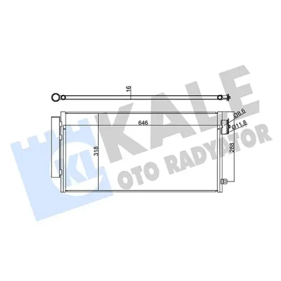KALE Klima Radyatörü – 347285 / OEM 52102801 ürün görseli