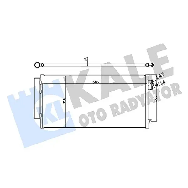 KALE Klima Radyatörü – 347285 / OEM 52102801