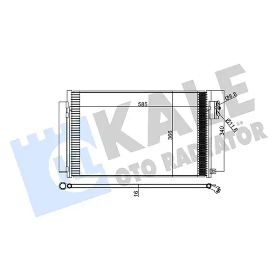 KALE Klima Radyatörü – 347305 / OEM 51887906 ürün görseli