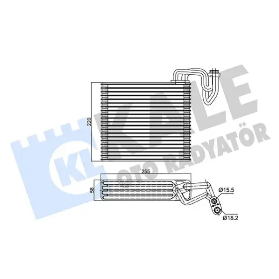 KALE Klima Radyatörü – 350020 / OEM 80215S5DA02 ürün görseli
