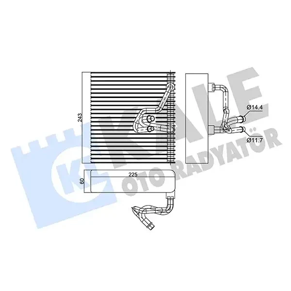 KALE Klima Radyatörü – 350035 / OEM 90535096