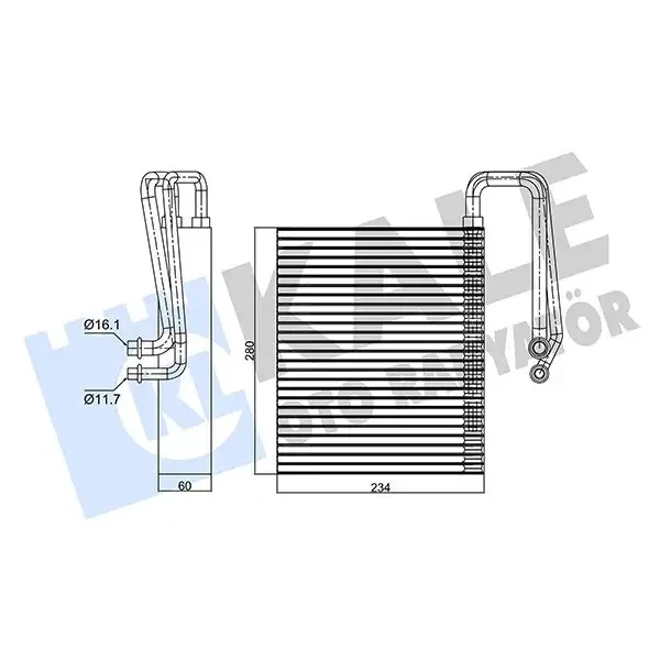 KALE Klima Radyatörü – 350040 / OEM 77363730