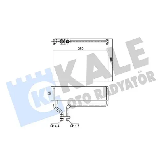KALE Klima Radyatörü – 350055 / OEM 6444C9 ürün görseli
