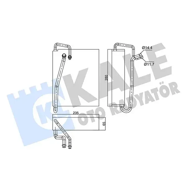 KALE Klima Radyatörü – 350120 / OEM 1618185