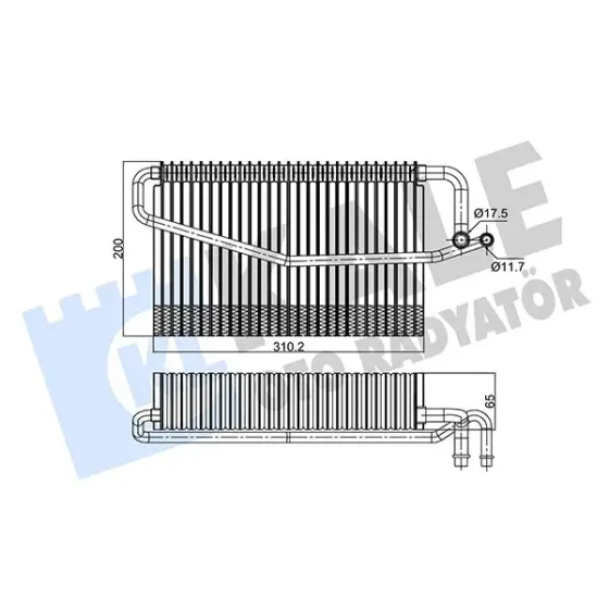 KALE Klima Radyatörü – 350130 / OEM A2098300158 ürün görseli