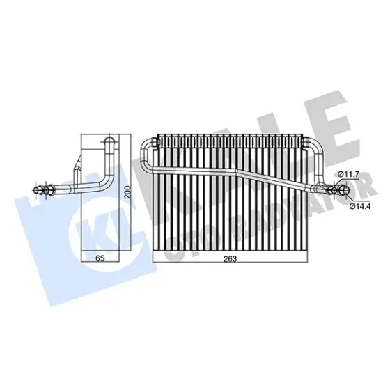 KALE Klima Radyatörü – 350140 / OEM 6450R4 ürün görseli