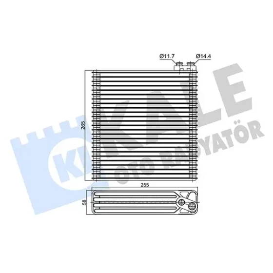 KALE Klima Radyatörü – 350150 / OEM 8850102080 ürün görseli