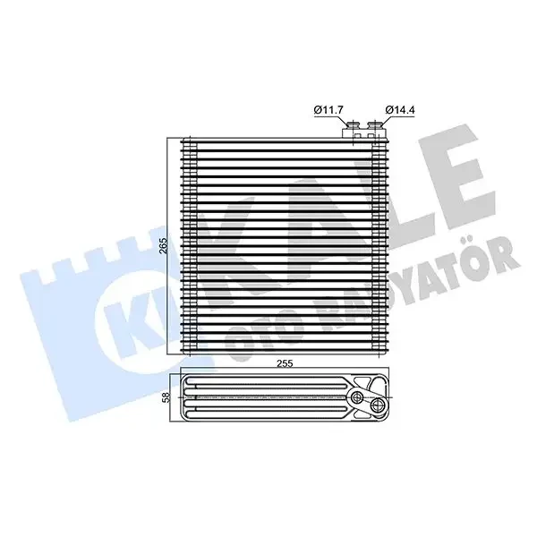 KALE Klima Radyatörü – 350150 / OEM 8850102080