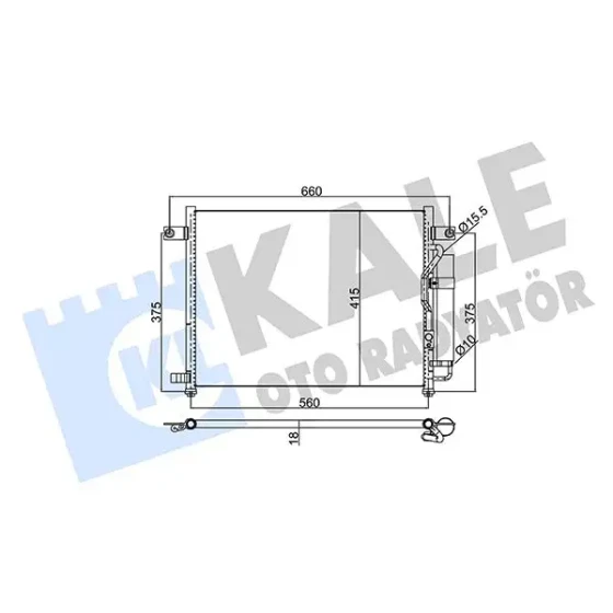 KALE Klima Radyatörü – 350550 / OEM 96539632 ürün görseli