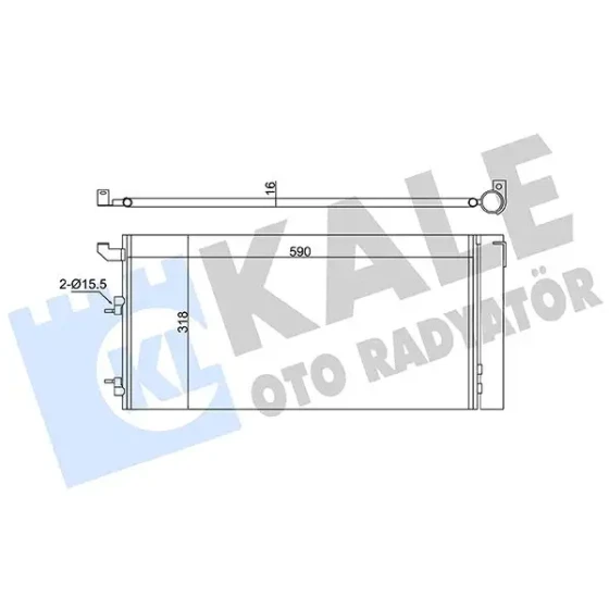 KALE Klima Radyatörü – 350570 / OEM 51960727 ürün görseli