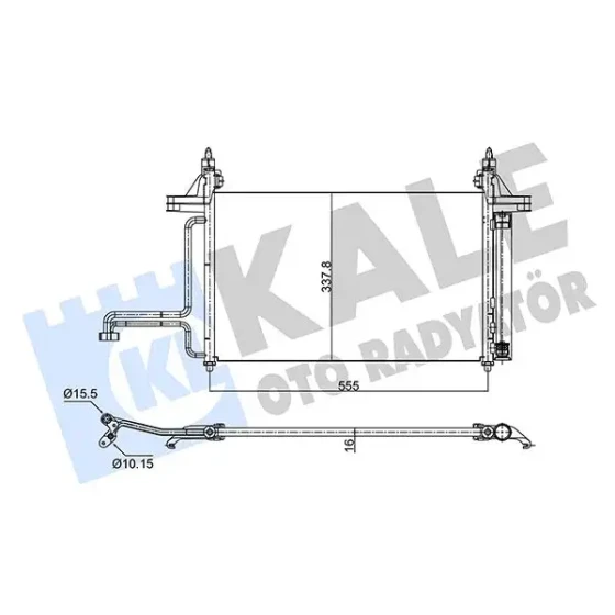 KALE Klima Radyatörü – 350575 / OEM 46745840 ürün görseli