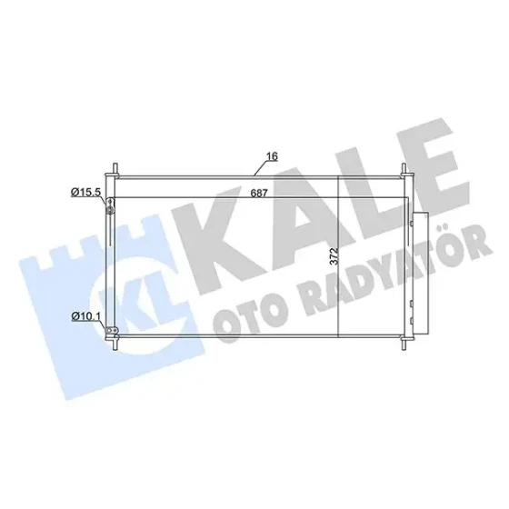 KALE Klima Radyatörü – 350605 / OEM 80110TV1E01 ürün görseli