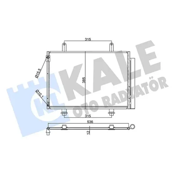 KALE Klima Radyatörü – 350640 / OEM 9531071L00 ürün görseli