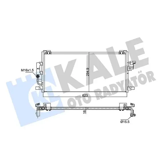 KALE Klima Radyatörü – 350695 / OEM 8846002050 ürün görseli