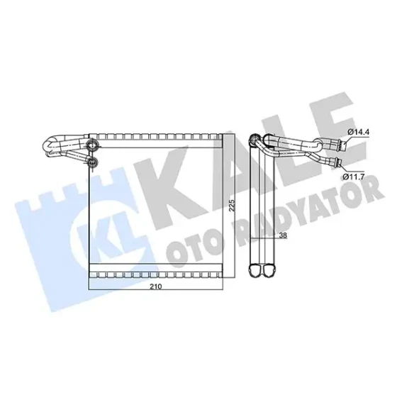 KALE Klima Radyatörü – 352240 / OEM 271202671R ürün görseli