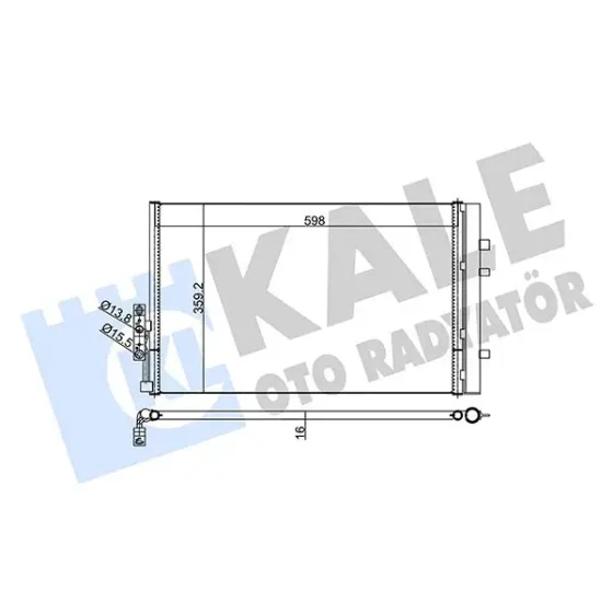 KALE Klima Radyatörü – 352610 / OEM 9216143 ürün görseli