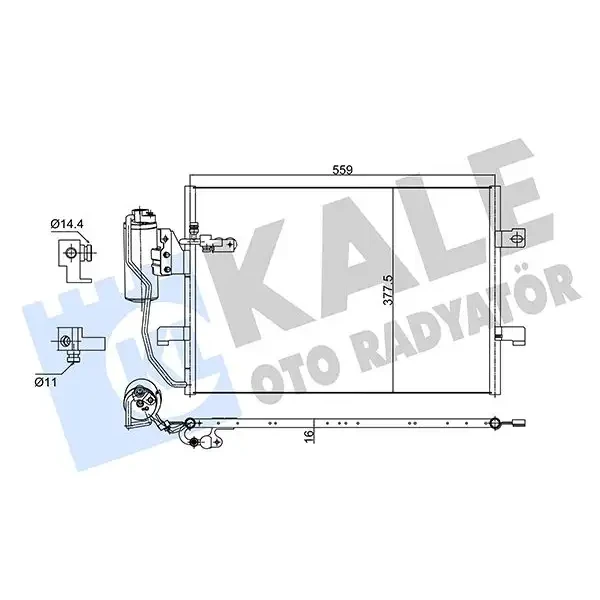 KALE Klima Radyatörü – 353050 / OEM A1685001154