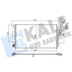 KALE Klima Radyatörü – 353105 / OEM 976062Y500