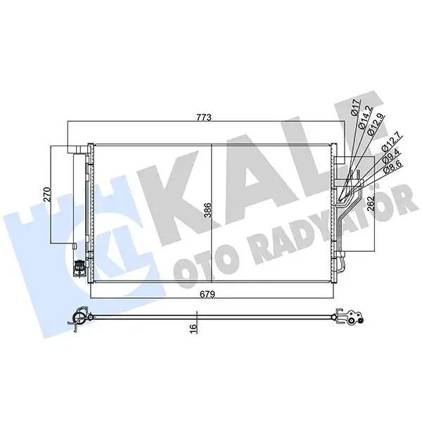 KALE Klima Radyatörü – 353105 / OEM 976062Y500