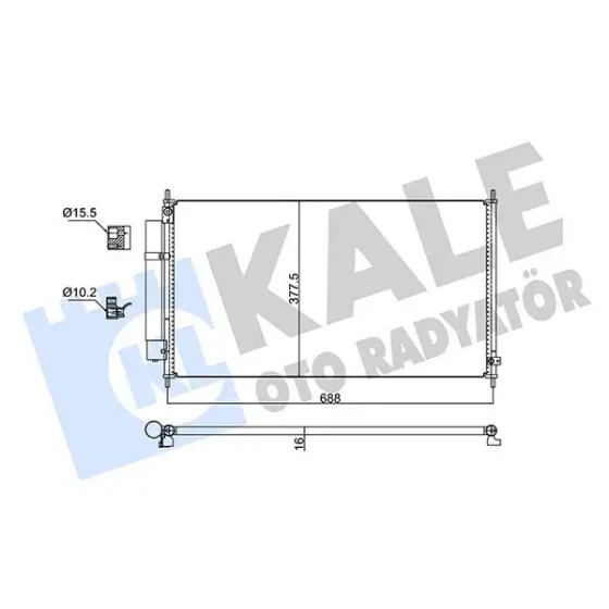 KALE Klima Radyatörü – 353115 / OEM 80110SELT01 ürün görseli