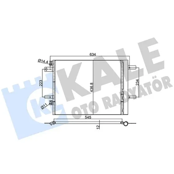 KALE Klima Radyatörü – 353150 / OEM 9677145480 ürün görseli
