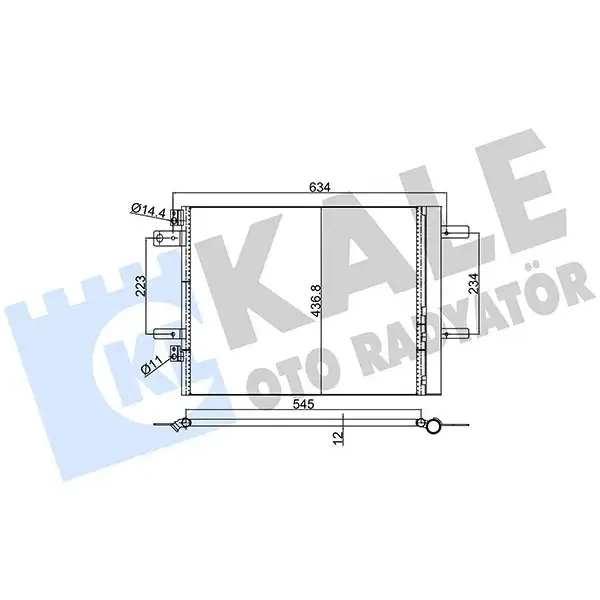 KALE Klima Radyatörü – 353150 / OEM 9677145480