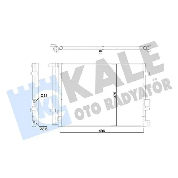 KALE Klima Radyatörü – 353185 / OEM 976061J202