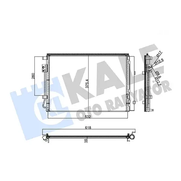 KALE Klima Radyatörü – 353190 / OEM 976061W001