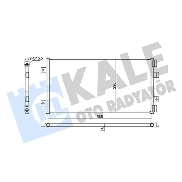 KALE Klima Radyatörü – 353195 / OEM 46799862