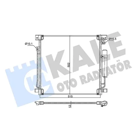 KALE Klima Radyatörü – 354015 / OEM 7812A292 ürün görseli
