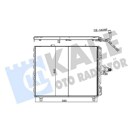 KALE Klima Radyatörü – 354060 / OEM A1248301670 ürün görseli