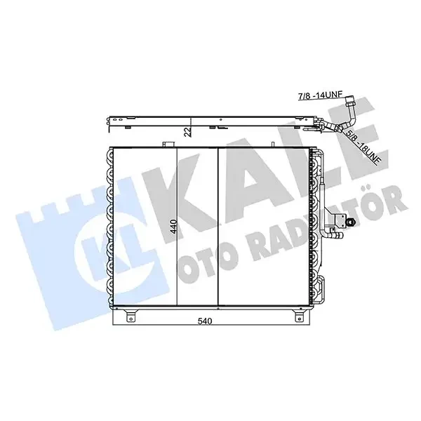 KALE Klima Radyatörü – 354060 / OEM A1248301670