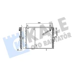 KALE Klima Radyatörü – 354065 / OEM A1248301370