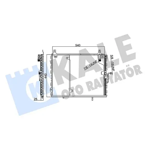 KALE Klima Radyatörü – 354065 / OEM A1248301370 ürün görseli