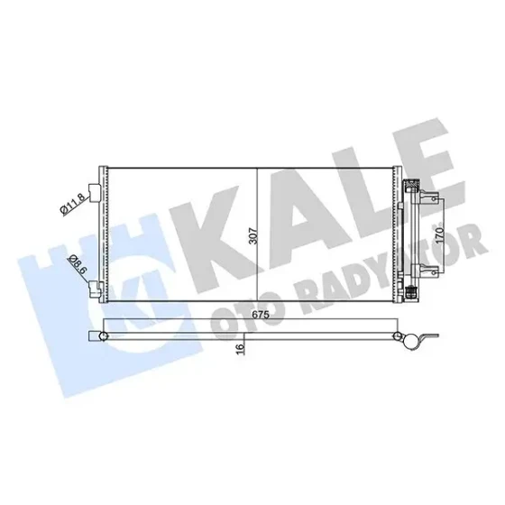 KALE Klima Radyatörü – 354885 / OEM 39011385 ürün görseli