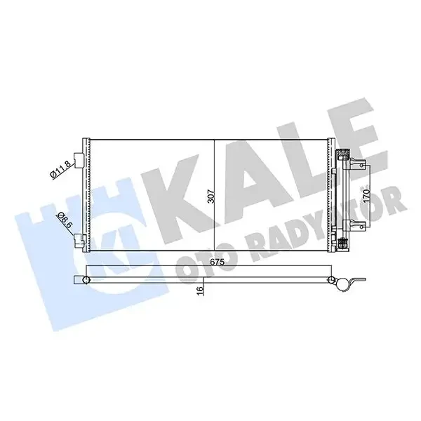 KALE Klima Radyatörü – 354885 / OEM 39011385