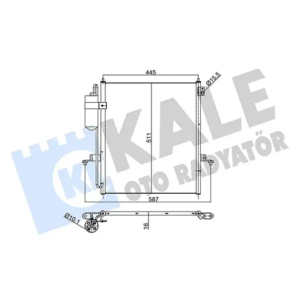 KALE Klima Radyatörü – 354965 / OEM MN123642