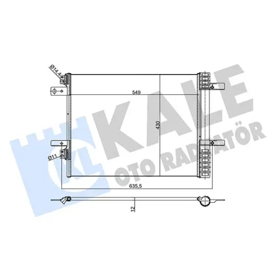 KALE Klima Radyatörü – 355160 / OEM 9817275680 ürün görseli