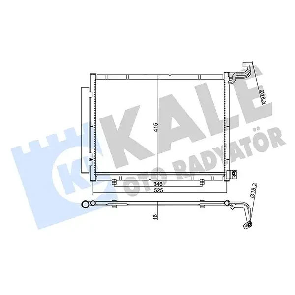KALE Klima Radyatörü – 357320 / OEM H1BH19710BB