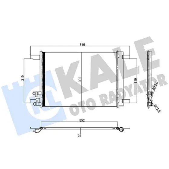 KALE Klima Radyatörü – 357395 / OEM 5WA816411A ürün görseli